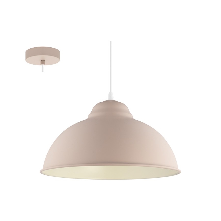 Eglo 54964 - Luster na sajli TRURO-P 1xE27/60W/230V ružičasta