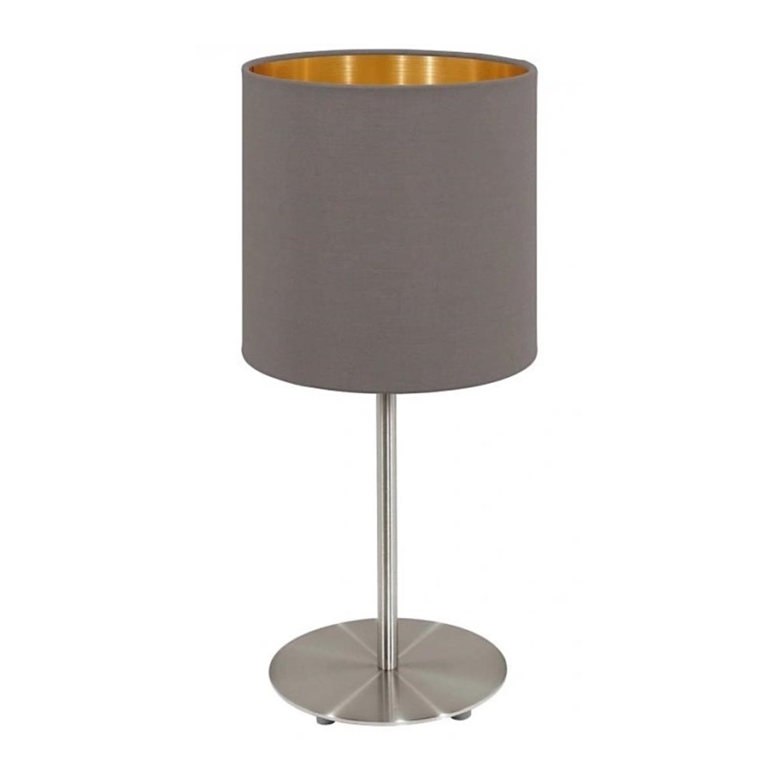Eglo 55214 - Stolna lampa PASTERI 1xE14/40W/230V smeđa/bakrena