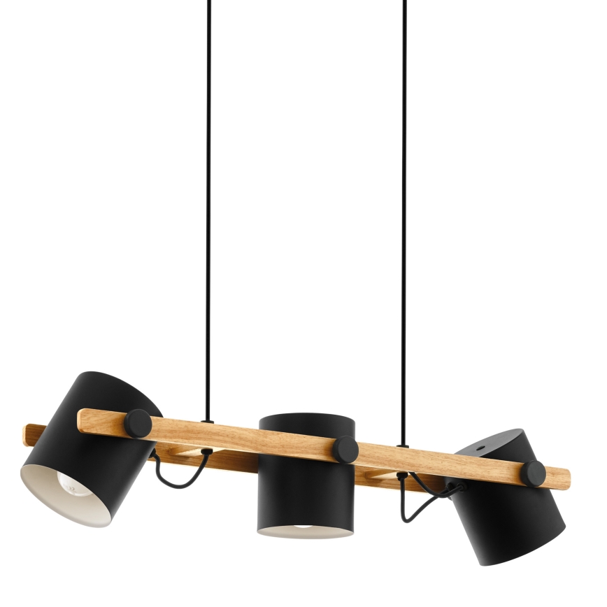Eglo 55234 - Luster na sajli HORNWOOD 3xE27/60W/230V