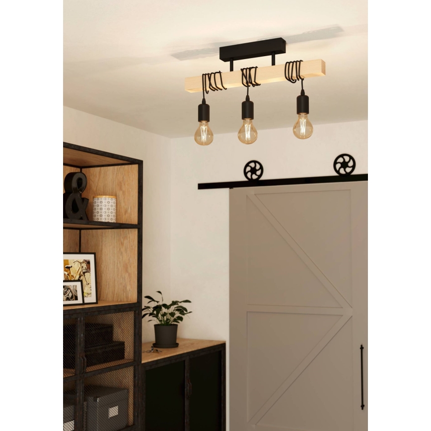 Eglo 55247 - Stropni luster TOWNSHEND 3xE27/60W/230V