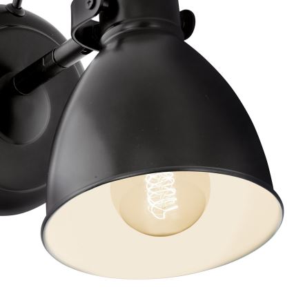 Eglo 55261 - Zidna svjetiljka PRIDDY 1xE27/40W/230V crna