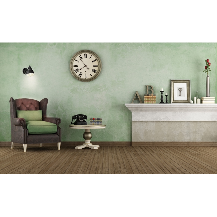 Eglo 55261 - Zidna svjetiljka PRIDDY 1xE27/40W/230V crna