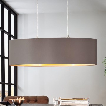 Eglo 55271 - Luster na sajli MASERLO 2xE27/60W/230V smeđa