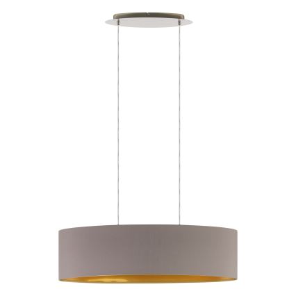 Eglo 55271 - Luster na sajli MASERLO 2xE27/60W/230V smeđa
