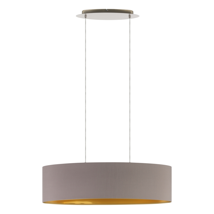 Eglo 55271 - Luster na sajli MASERLO 2xE27/60W/230V smeđa