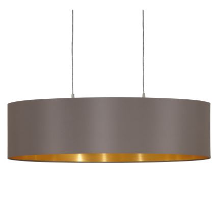 Eglo 55271 - Luster na sajli MASERLO 2xE27/60W/230V smeđa