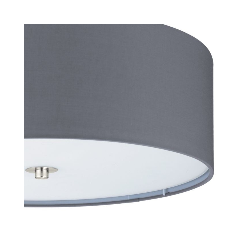 Eglo 55277 - Stropna svjetiljka PASTERI 3xE27/25W/230V promjer 47,5 cm siva