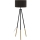Eglo 55291 - Podna lampa BIDFORD 1xE27/60W/230V crna/smeđa