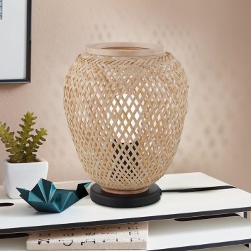 Eglo 55699 - Stolna lampa DEMBLEBY 1xE27/40W/230V u bež boji