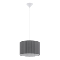Eglo 55702 - Luster na lanku 1xE27/40W/230V siva