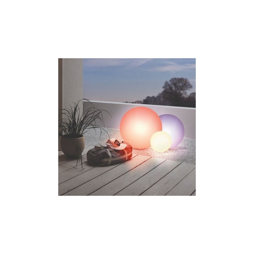 Eglo 55784 - LED RGBW Vanjska svjetiljka MONTEROLO-C 1xE27/9W/230V IP65 pr. 39 cm + daljinski upravljač
