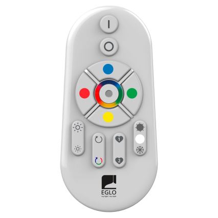 Eglo 55784 - LED RGBW Vanjska svjetiljka MONTEROLO-C 1xE27/9W/230V IP65 pr. 39 cm + daljinski upravljač