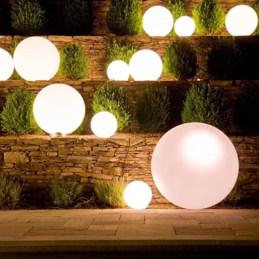 Eglo 55786 - LED RGBW Vanjska lampa MONTEROLO-C 1xE27/9W/230V 2700-6500K IP65 pr. 30 cm + daljinski upravljač