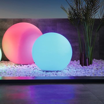 Eglo 55787 - LED RGBW vanjska svjetiljka MONTEROLO-C 1xE27/9W/230V 2700-6500K IP65 promjer 39 cm + daljinski upravljač