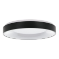 Eglo 55802 - LED stropna svjetiljka s prigušivanjem 4xLED/8,1W/230V 3000-6500K Ø 48 cm crna + daljinski upravljač