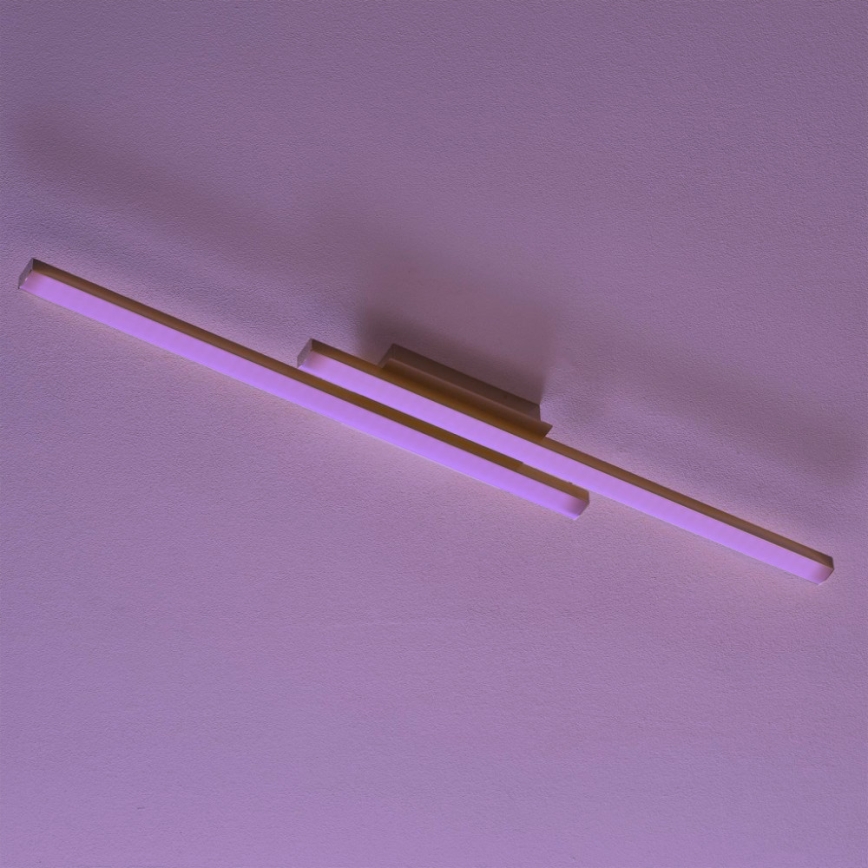 Eglo 55971 - LED RGBW Prigušiva stropna svjetiljka FRAIOLI-C LED/34W/230V 2700-6500K matni krom + daljinski upravljač