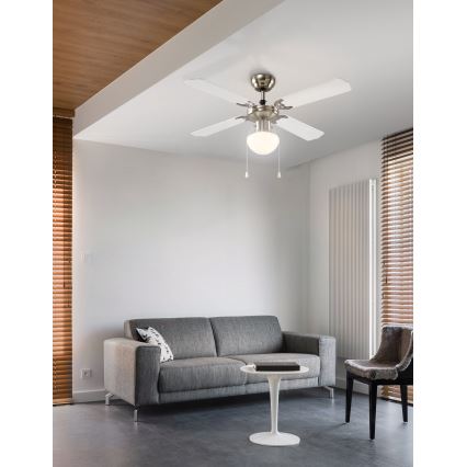 Eglo 56035 - LED stropni ventilator 1xE27/4,9W/230V 3000K, promjer 106,6 cm