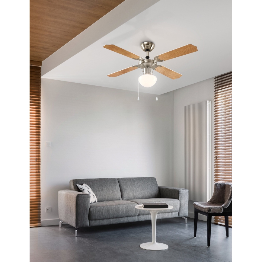 Eglo 56035 - LED stropni ventilator 1xE27/4,9W/230V 3000K, promjer 106,6 cm