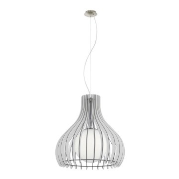 Eglo 61715 - Luster na sajli TINDORI 1xE27/60W/230V pr. 50 cm bijela