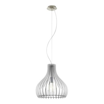 Eglo 61915 - Luster na sajli TINDORI 1xE27/60W/230V pr. 38 cm bijela