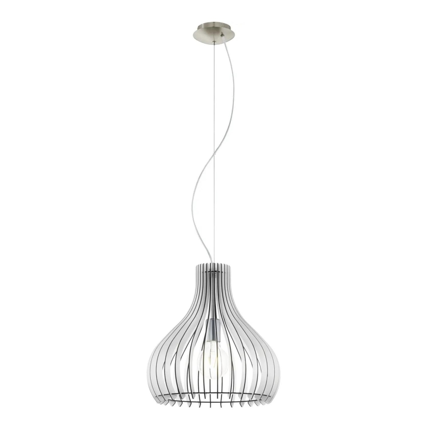 Eglo 61915 - Luster na sajli TINDORI 1xE27/60W/230V pr. 38 cm bijela