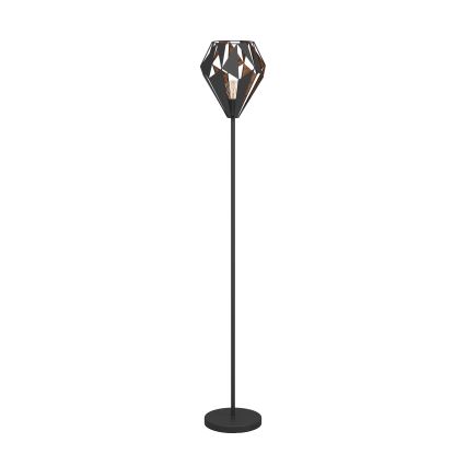 Eglo 62838 - Podna lampa CARLTON PRO 1xE27/60W/230V crna