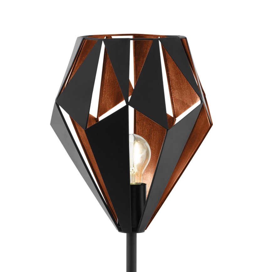 Eglo 62838 - Podna lampa CARLTON PRO 1xE27/60W/230V crna