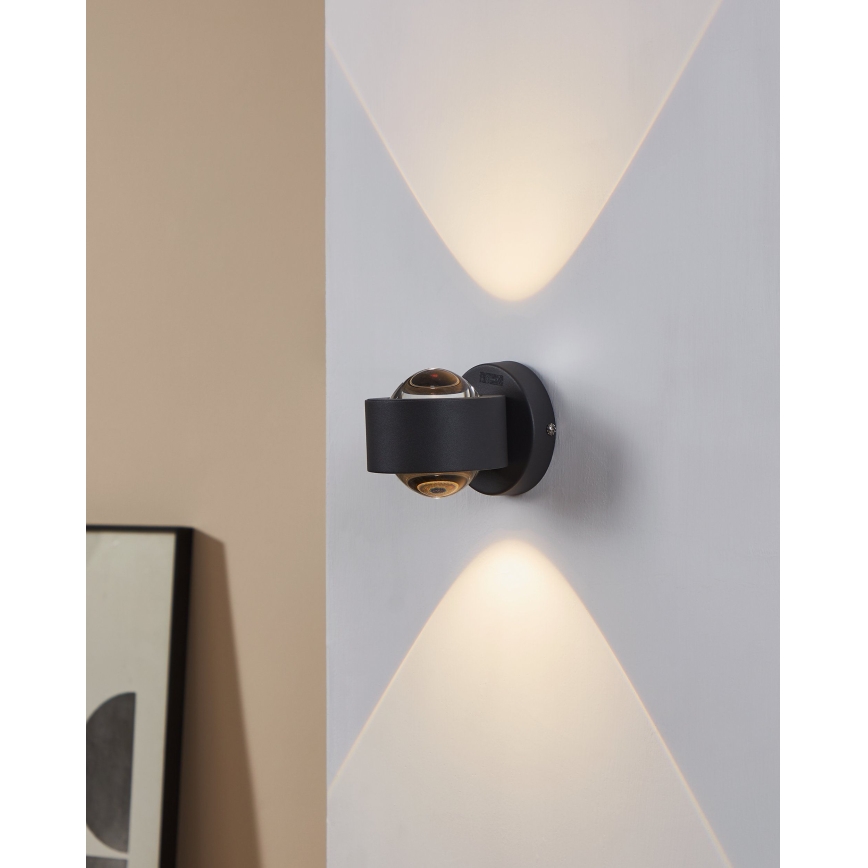 Eglo 64496 - LED zidna svjetiljka ONO PRO 2xLED/2,5W/230V antracit