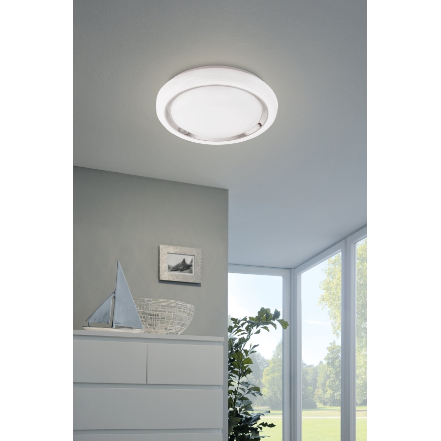 Eglo 64529 - LED RGBW Prigušiva stropna svjetiljka CAPASSO-C LED/17W/230V bijela