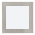 Eglo 64626 - LED Ugradbena svjetiljka FUEVA 1 PRO LED/10,9W/230V 3000K 17x17 cm mat krom