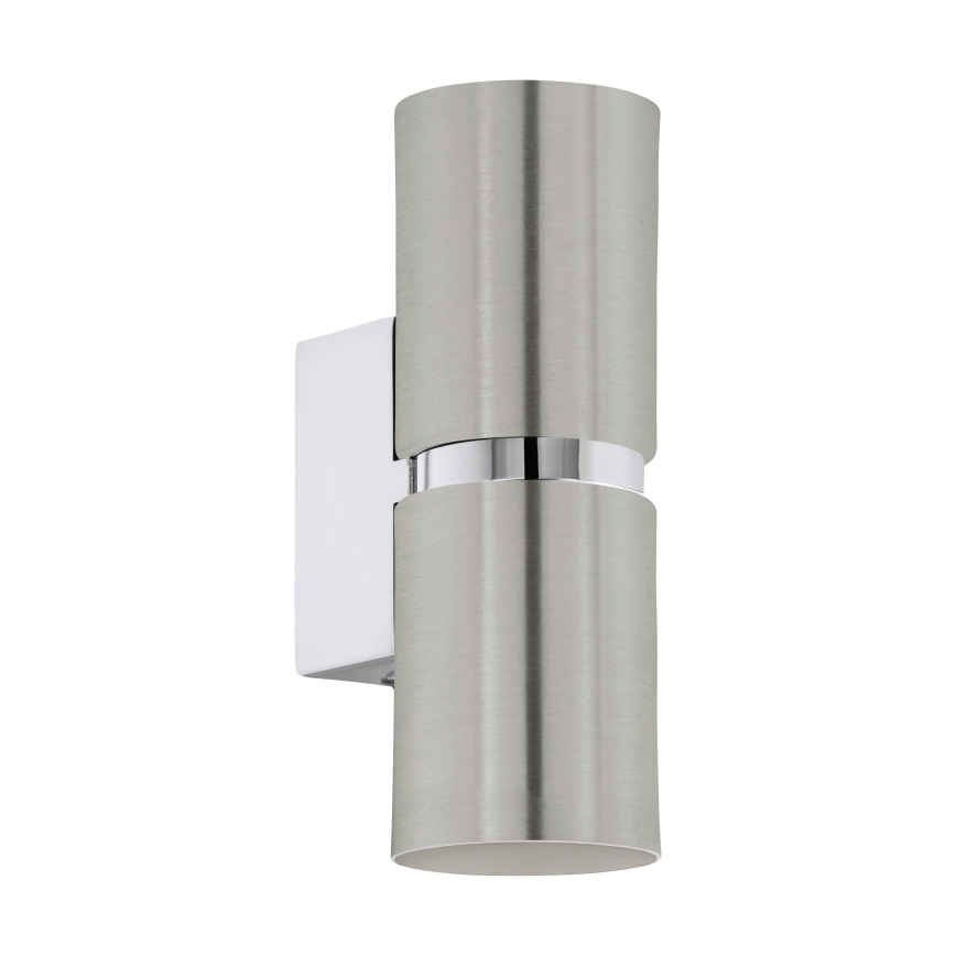 Eglo 64794 - LED Zidna svjetiljka PASSA PRO 2xGU10/3,3W/230V 3000K mat krom