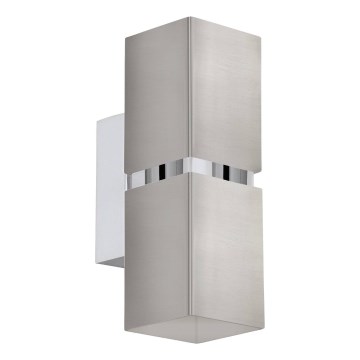 Eglo 64797 - LED Zidna svjetiljka PASSA PRO 2xGU10/3,3W/230V 3000K mat krom
