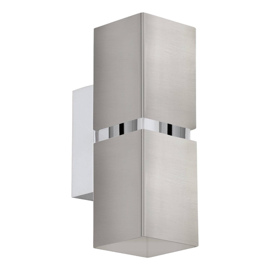 Eglo 64797 - LED Zidna svjetiljka PASSA PRO 2xGU10/3,3W/230V 3000K mat krom