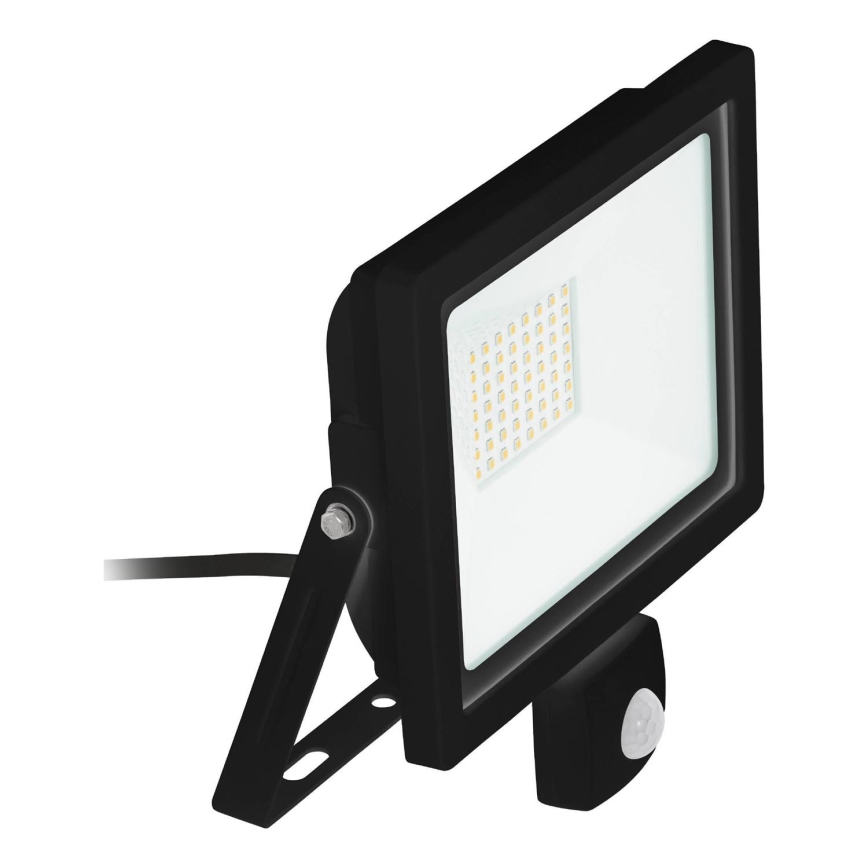 Eglo 64873 - LED Reflektor sa senzorom FILETTI LED/50W/230V 3000K IP44 crna