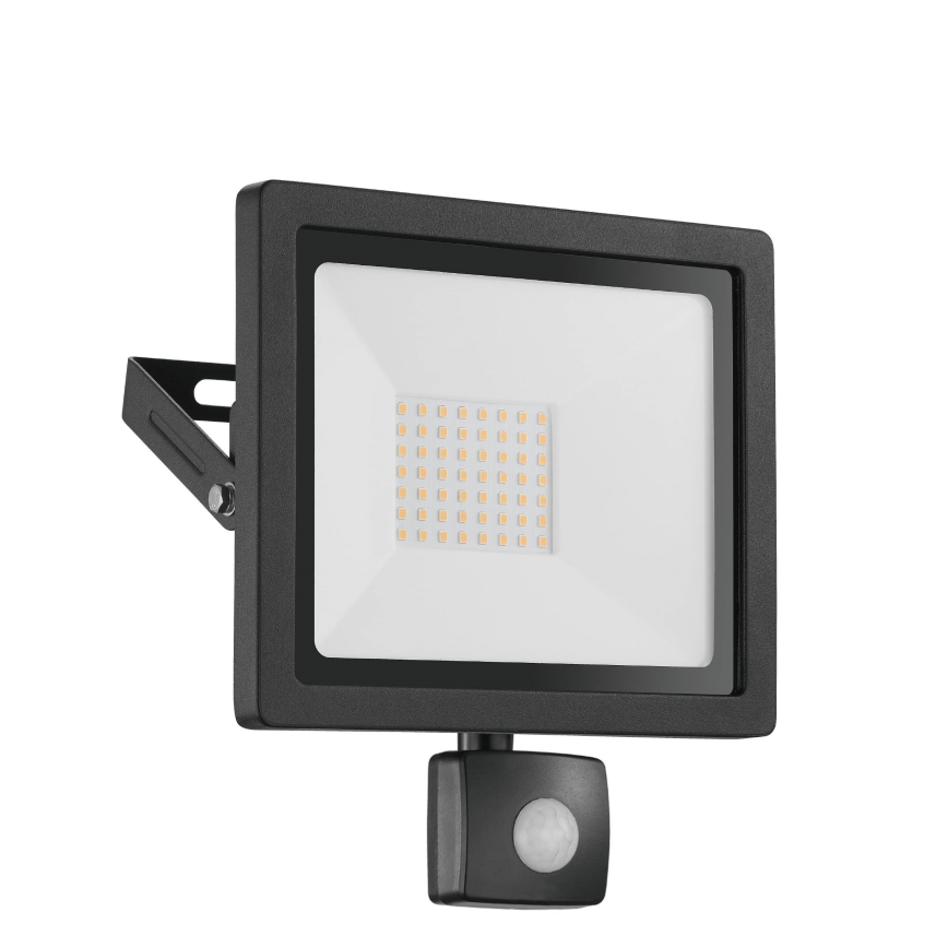Eglo 64873 - LED Reflektor sa senzorom FILETTI LED/50W/230V 3000K IP44 crna