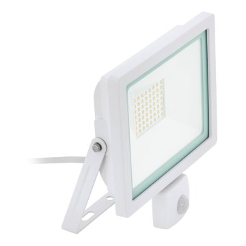 Eglo 64877 - LED Reflektor sa senzorom FILETTI LED/50W/230V 3000K IP44 bijela