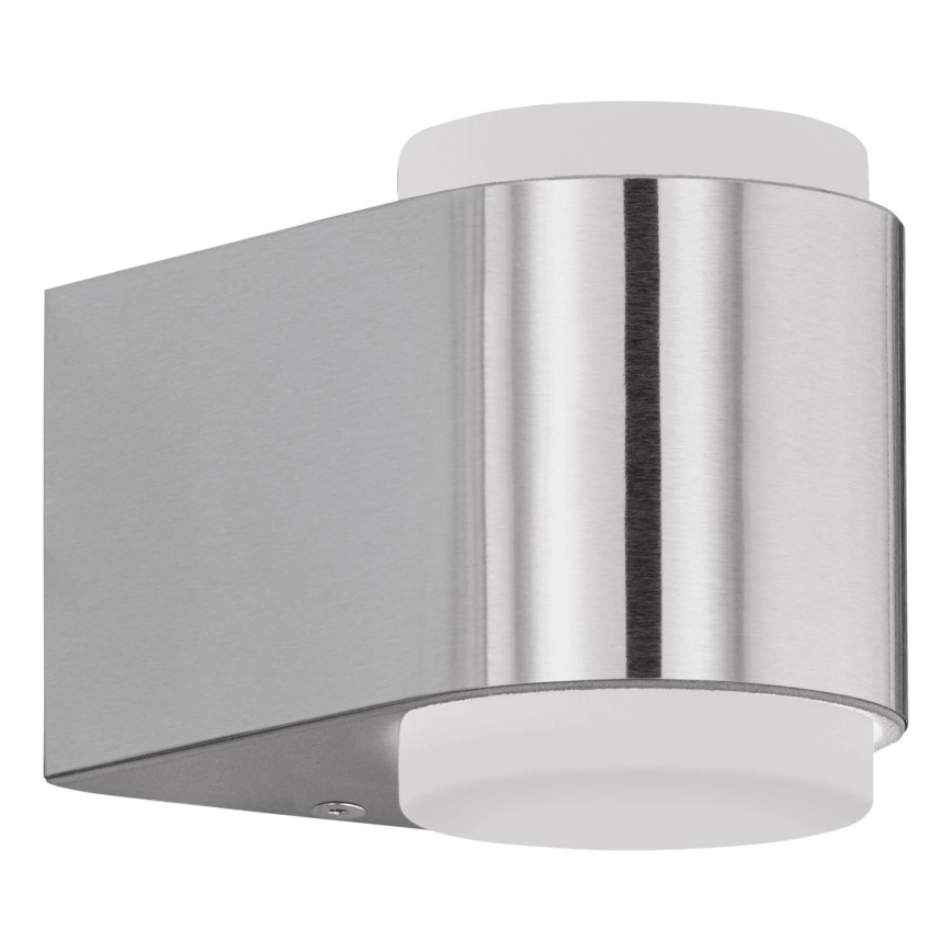 Eglo 65054 - LED Vanjska zidna svjetiljka BRIONES PRO 2xLED/3W/230V IP44 sjajni krom
