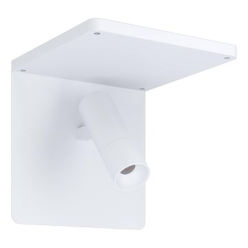 Eglo 67562 - LED Zidna svjetiljka s policom CIGLIE LED/8,1W/230V bijela