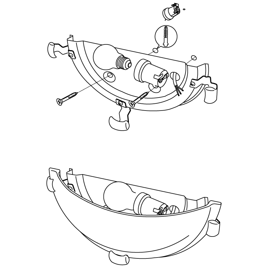 Eglo - Zidna svjetiljka 1xE27/60W/230V alabastersko staklo