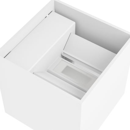 Eglo - LED prigušivo vanjsko punjivo zidno svjetlo s senzorom pokreta i sumraka LED/2,2W/5V IP44 bijela