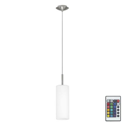 Eglo 75251 - LED RGB Prigušivi luster na sajli ELLUNO-C E27/7,5W/230V