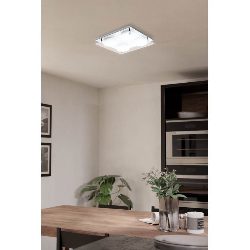 Eglo 75329 - LED stropna svjetiljka ABIOLA 4xLED/6W/230V sjajni krom