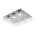 Eglo 75342 - LED stropna svjetiljka CABO-SD s mogućnošću prigušivanja 6xGU10/5W/230V 34x34 cm matni krom