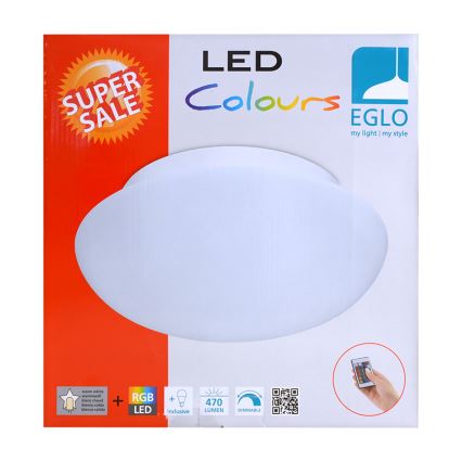 Eglo 75351 - LED RGB Prigušiva stropna svjetiljka ELLA-C 1xE27/7,5W/230V