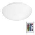 Eglo 75351 - LED RGB stropna svjetiljka s prigušivanjem ELLA-C 1xE27/7,5W/230V + daljinski upravljač