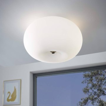 Eglo 75353 - LED RGBW stropna svjetiljka s prigušivanjem OPTICA-C 2xE27/7,5W/230V promjer 35 cm + daljinski upravljač