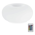 Eglo 75355 - LED RGB stolna lampa s prigušivanjem svjetla OPTICA-C 2xE27/7,5W/230V promjer 28 cm + daljinski upravljač