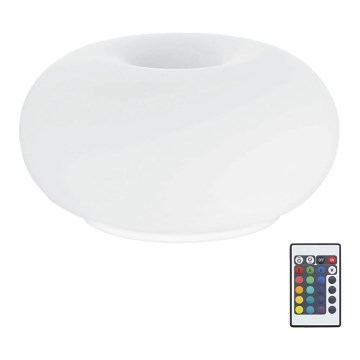 Eglo 75355 - LED RGB stolna lampa s prigušivanjem svjetla OPTICA-C 2xE27/7,5W/230V promjer 28 cm + daljinski upravljač