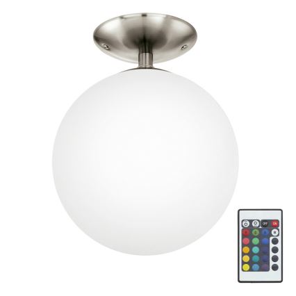 Eglo 75358 - LED RGBW Prigušiva stropna svjetiljka RONDO-C 1xE27/7,5W/23V pr. 25 cm + daljinski upravljač