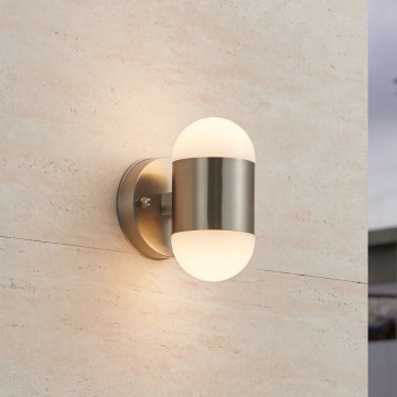 Eglo 75392 - LED vanjska zidna svjetiljka MEROLA 2xLED/3,7W/230V IP44 matni krom